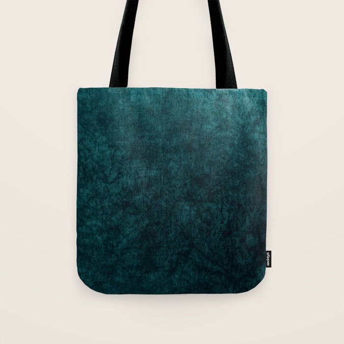 Teal Velvet Tote Bag Gallery Image 1
