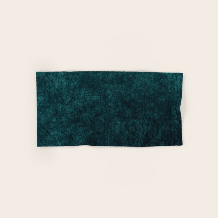 Teal Velvet Bath Towel Gallery Image 1