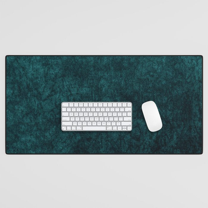 Teal Velvet Desk Mat Gallery Image 1