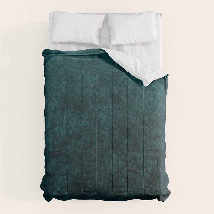 Teal Velvet Comforter Gallery Image 1