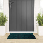 Teal Velvet Welcome Mat Gallery Image 3