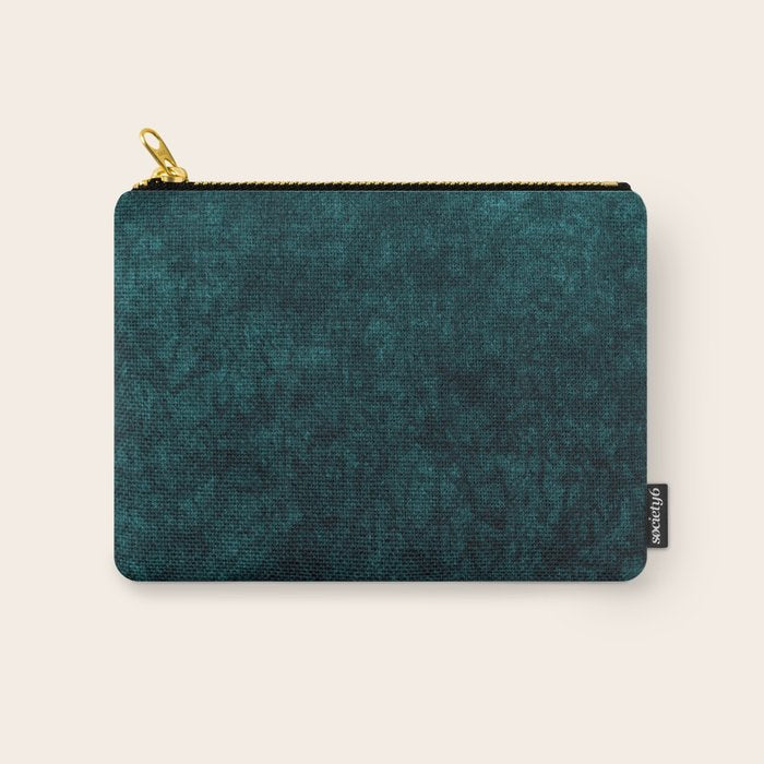 Teal Velvet Carry All Pouch Gallery Image 1