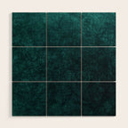 Teal Velvet Wood Wall Art Gallery Image 1