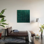 Teal Velvet Wood Wall Art Gallery Image 2