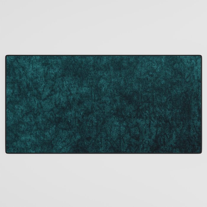 Teal Velvet Desk Mat Gallery Image 3