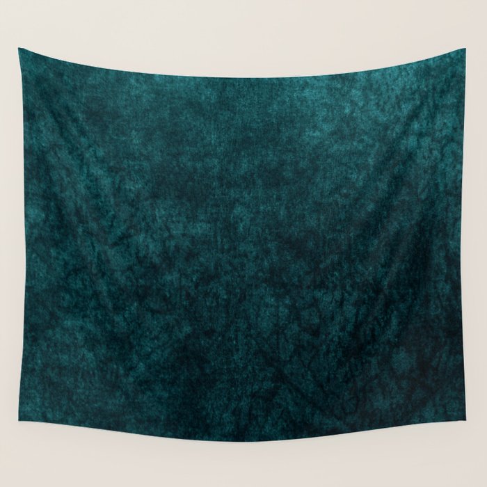 Teal Velvet Wall Tapestry Gallery Image 4