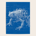 Robotic Toad Bufo Mechanicus Engineering Blueprint Poster Gallery Image 4