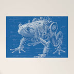 Robotic Toad Bufo Mechanicus Engineering Blueprint Welcome Mat Gallery Image 1