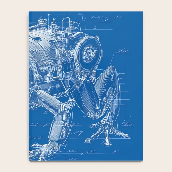 Robotic Toad Bufo Mechanicus Engineering Blueprint Notebook Gallery Image 4