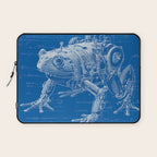 Robotic Toad Bufo Mechanicus Engineering Blueprint Laptop Sleeve Gallery Image 1
