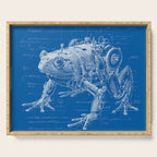 Robotic Toad Bufo Mechanicus Engineering Blueprint Serving Tray Gallery Image 1