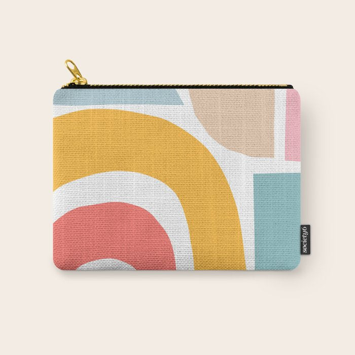 Playful Nature and Rainbow Collage Nº4 Carry All Pouch Gallery Image 1
