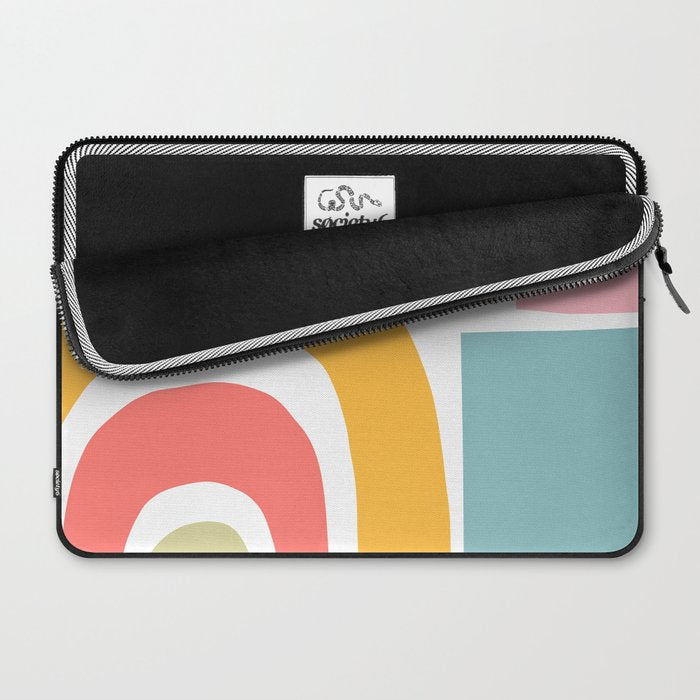 Playful Nature and Rainbow Collage Nº4 Laptop Sleeve Gallery Image 2
