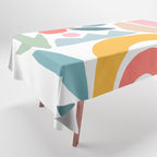Playful Nature and Rainbow Collage Nº4 Tablecloth Gallery Image 1