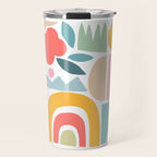 Playful Nature and Rainbow Collage Nº4 Travel Mug Gallery Image 1