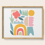 Playful Nature and Rainbow Collage Nº4 Serving Tray Gallery Image 1