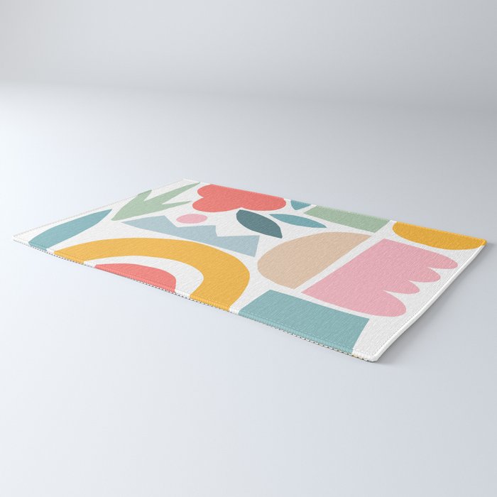 Playful Nature and Rainbow Collage Nº4 Rug Gallery Image 3