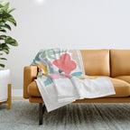 Playful Nature and Rainbow Collage Nº4 Throw Blanket Gallery Image 1
