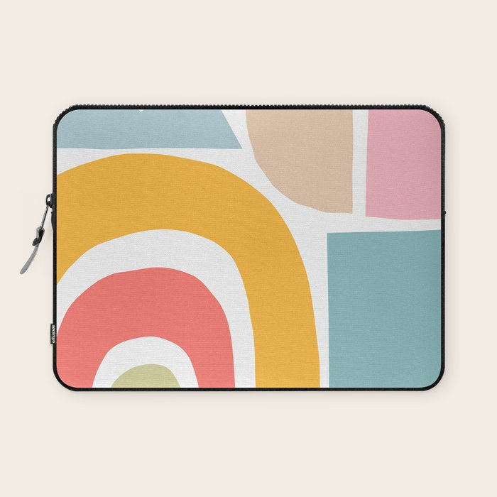 Playful Nature and Rainbow Collage Nº4 Laptop Sleeve Gallery Image 1