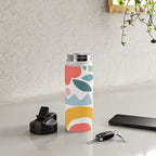 Playful Nature and Rainbow Collage Nº4 Water Bottle Gallery Image 4