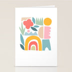 Playful Nature and Rainbow Collage Nº4 Stationery Card Gallery Image 2