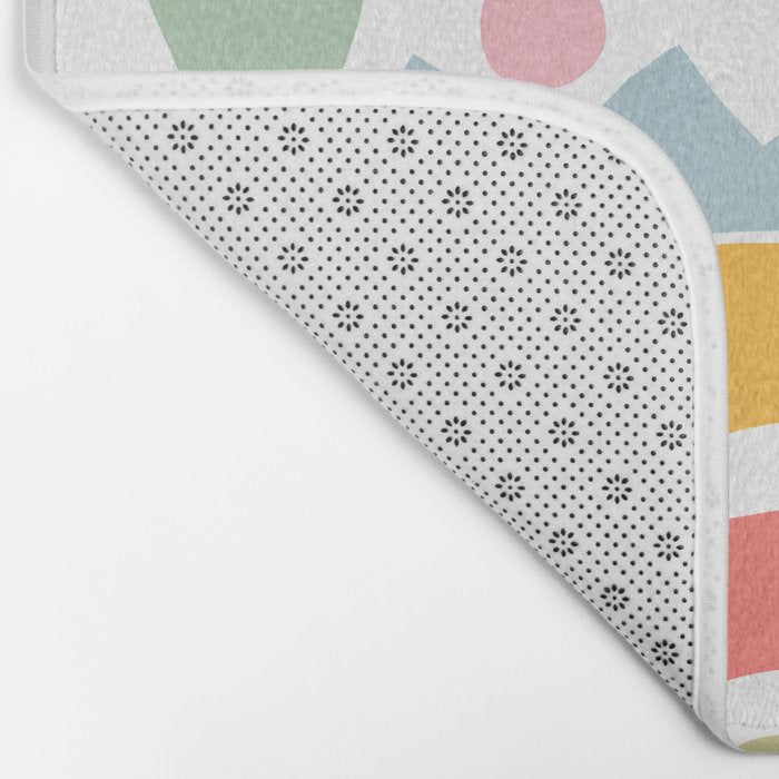 Playful Nature and Rainbow Collage Nº4 Bath Mat Gallery Image 2