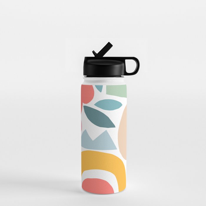 Playful Nature and Rainbow Collage Nº4 Water Bottle Gallery Image 1