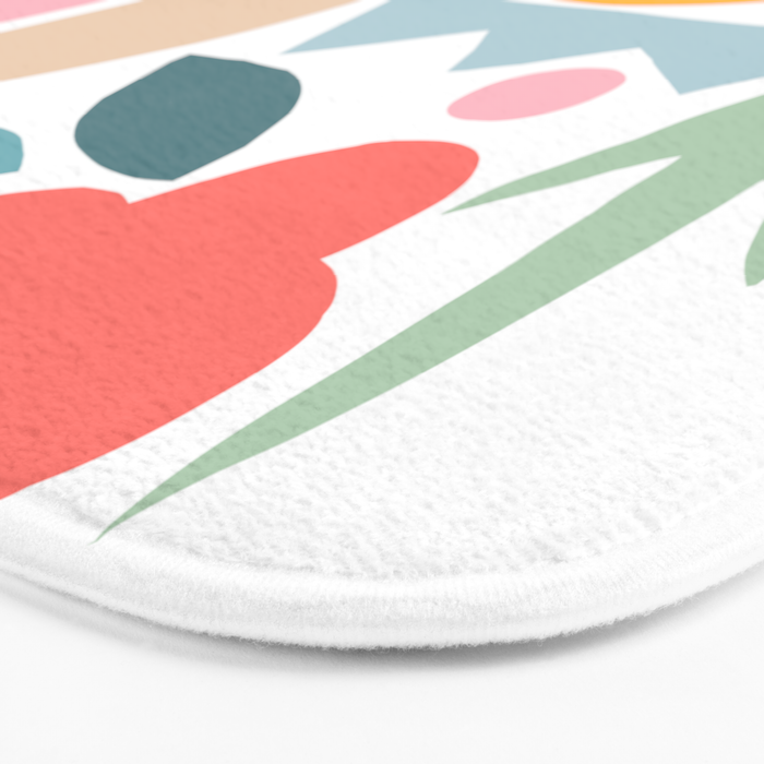 Playful Nature and Rainbow Collage Nº4 Bath Mat Gallery Image 3