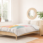 Playful Nature and Rainbow Collage Nº4 Duvet Cover Gallery Image 2