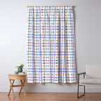 Vibrant Plaid Fusion A Window Curtain Gallery Image 5
