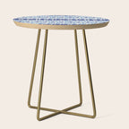 Wiggle Lines - Blue Color Side Table Gallery Image 1