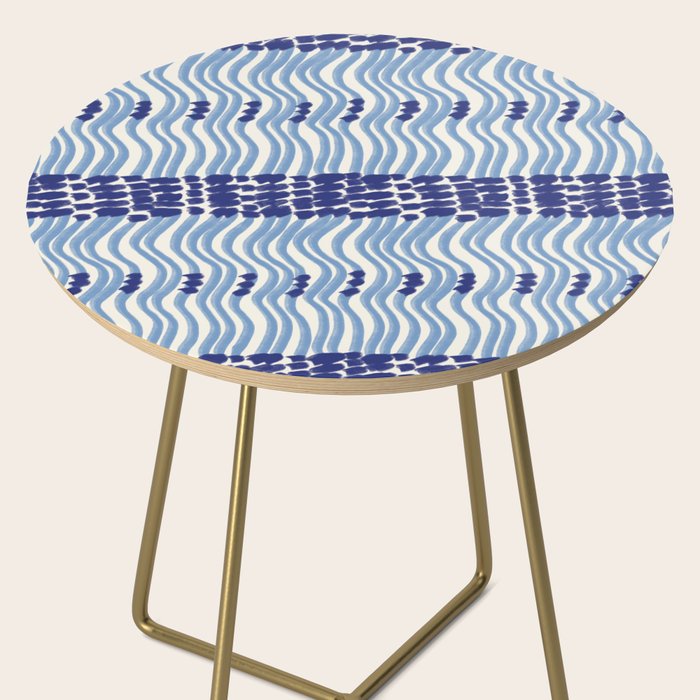 Wiggle Lines - Blue Color Side Table Gallery Image 2