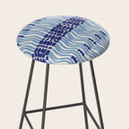 Wiggle Lines - Blue Color Stool Gallery Image 2
