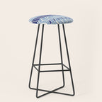 Wiggle Lines - Blue Color Stool Gallery Image 1