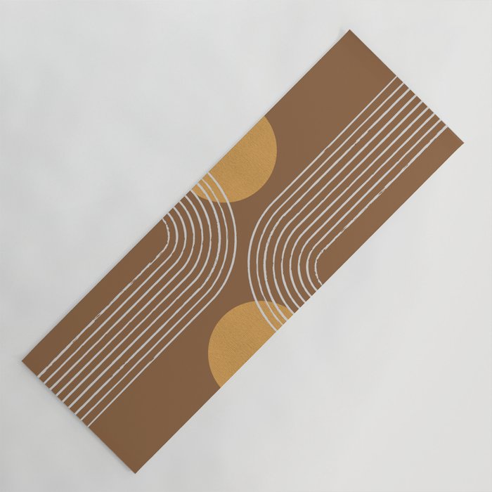 Sun Arch Double - Gold Brown Yoga Mat Gallery Image 1
