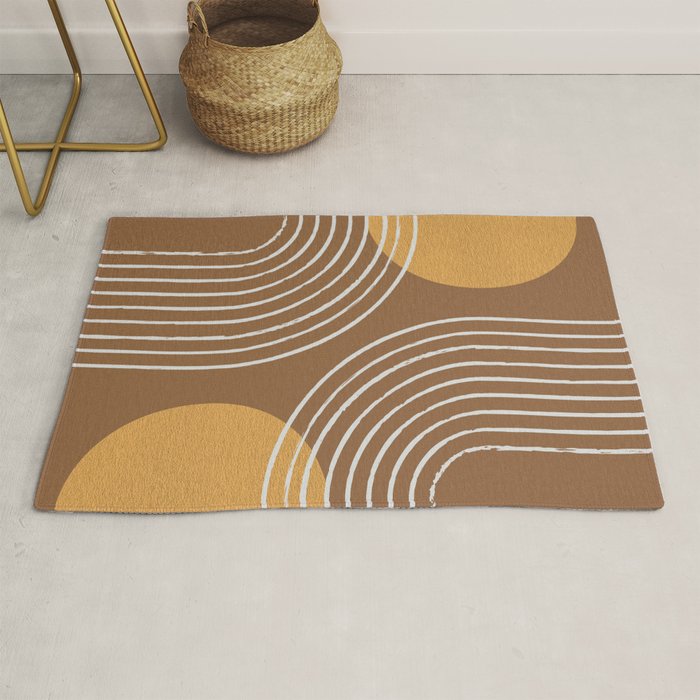 Sun Arch Double - Gold Brown Rug Gallery Image 1