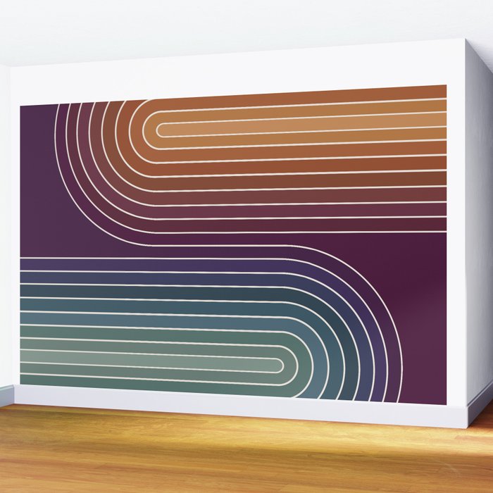 Gradient Curvature X Wall Mural Gallery Image 2