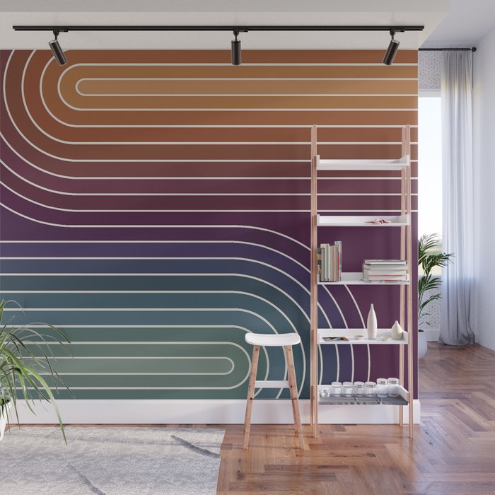 Gradient Curvature X Wall Mural Gallery Image 1