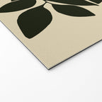 leaves black and white Welcome Mat Gallery Image 2
