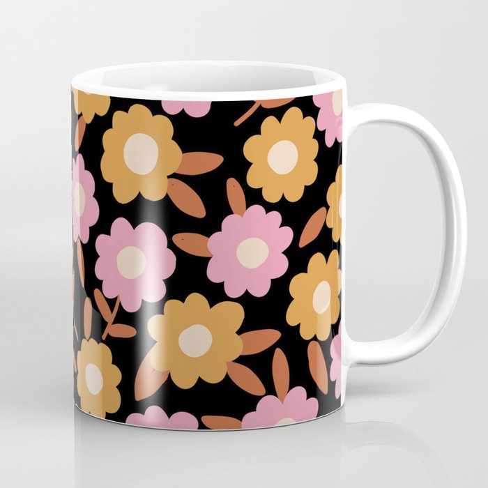 Retro flora Coffee Mug Gallery Image 1