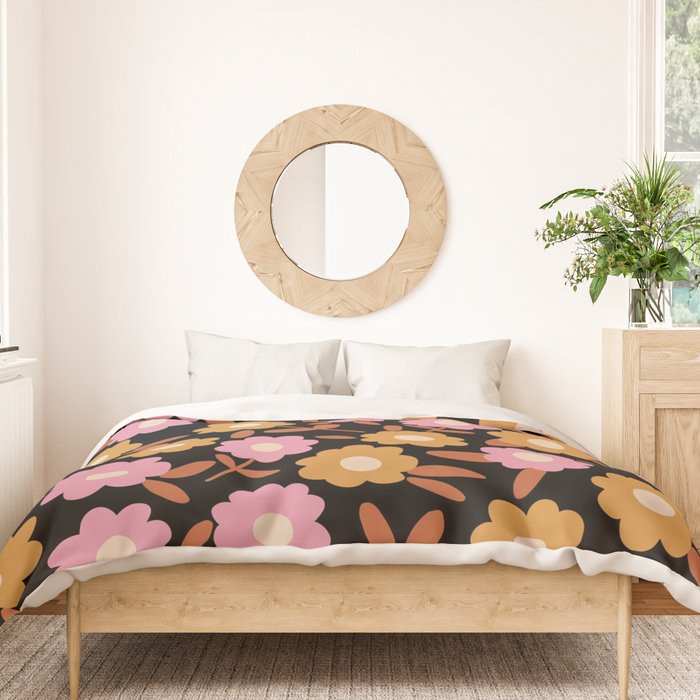 Retro flora Duvet Cover Gallery Image 3