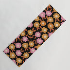 Retro flora Yoga Mat Gallery Image 1