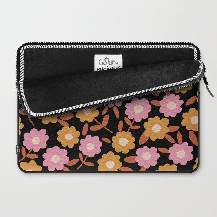 Retro flora Laptop Sleeve Gallery Image 2