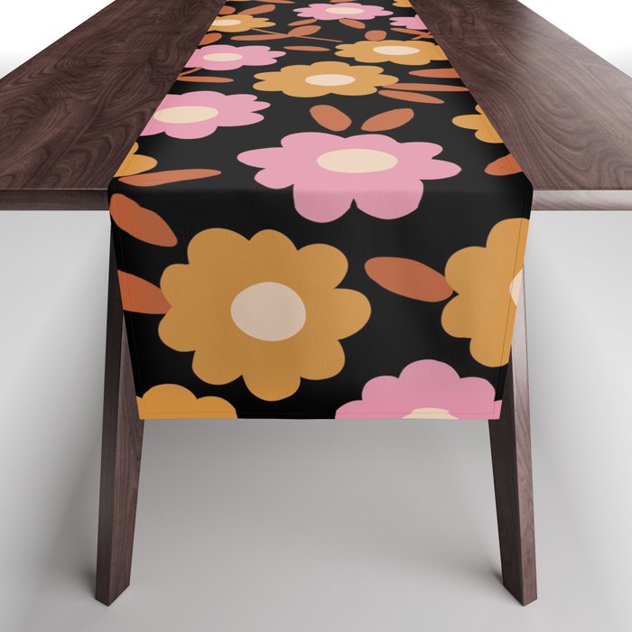 Retro flora Table Runner Gallery Image 1