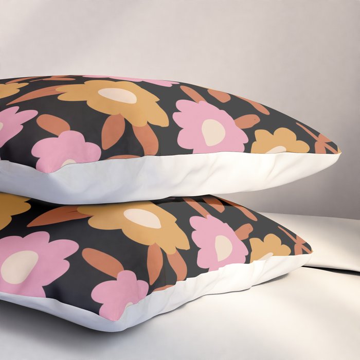 Retro flora Pillow Sham Gallery Image 3