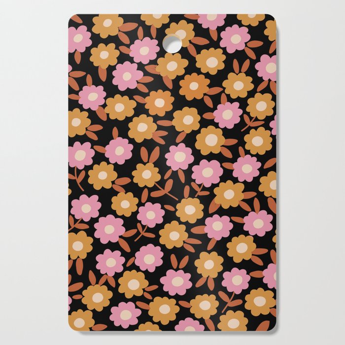 Retro flora Cutting Board Gallery Image 1