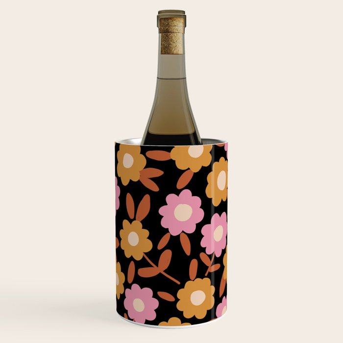 Retro flora Wine Chiller Gallery Image 1