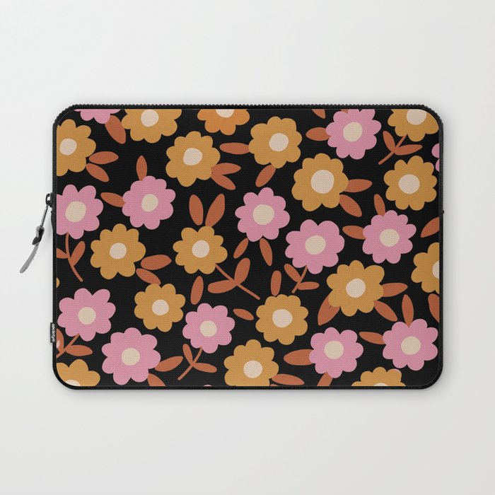 Retro flora Laptop Sleeve Gallery Image 1