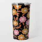 Retro flora Travel Mug Gallery Image 1