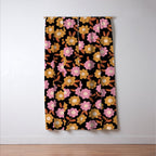 Retro flora Window Curtain Gallery Image 3